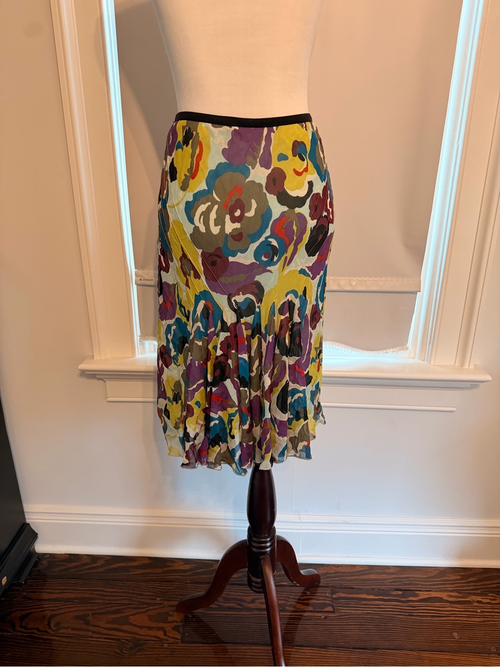 Ideology Multi-Color Floral Circle Skirt - Picture 6 of 8